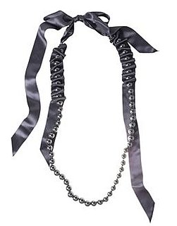 The Look For Less: Lanvin Pearl & Satin Necklace The Look For Less: Lanvin Pearl & Satin Necklace